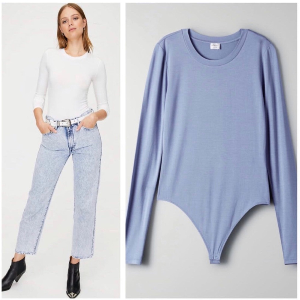 Wilfred Off White Long Sleeve Crew Neck Bodysuit